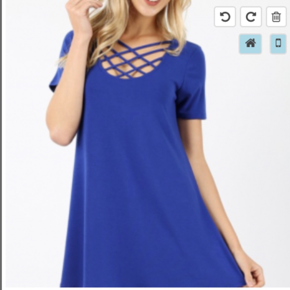 PREMIUM FABRIC SHORT SLEEVE TRIPLE LATTICE TOP
